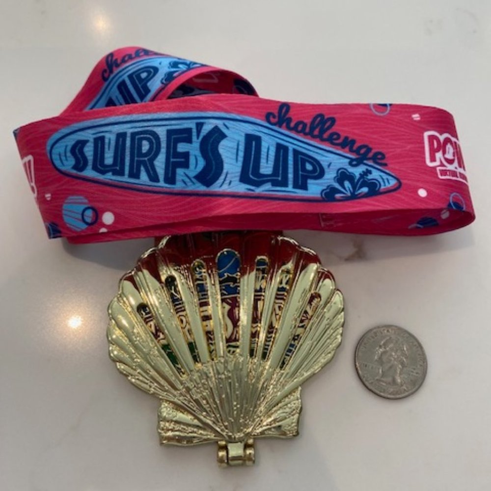 POW Virtual running medal - Surf's Up Challenge